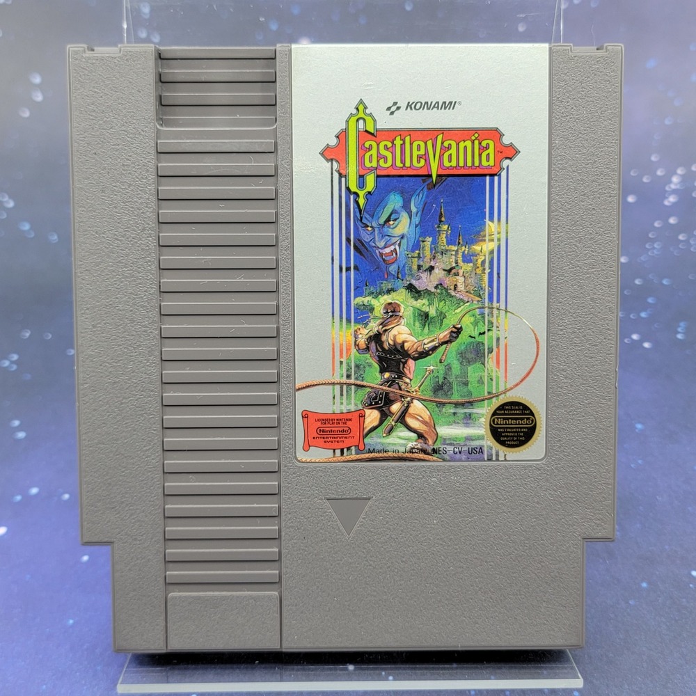 Castlevania Nintendo NES Konami 1985 Grey Cartridge NES-CV-USA Video Game